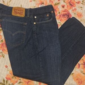 Levi's Men's Dark Indigo Straight Jeans